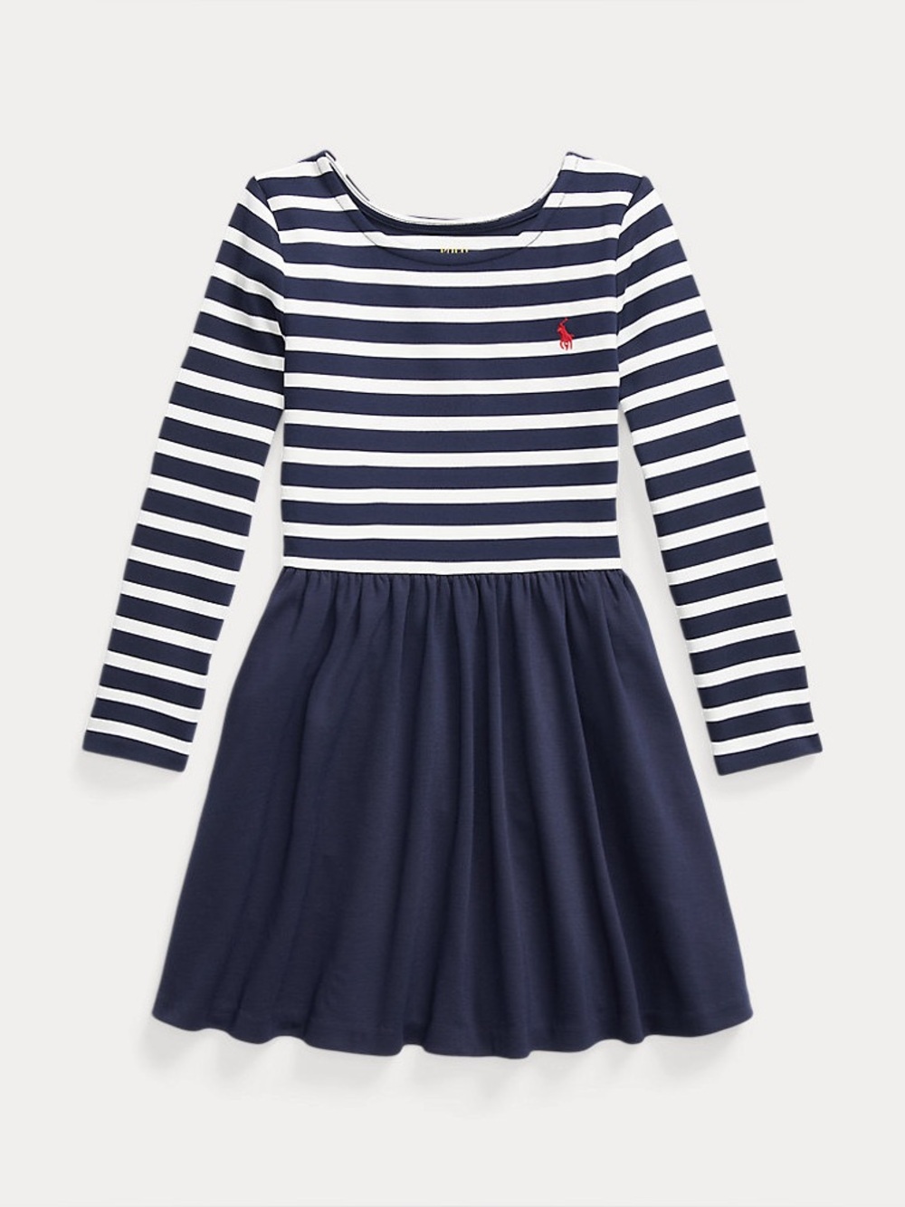 Polo Ralph Lauren Striped Stretch Ponte Dress Size XL Girl NWOT